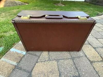 Vintage Stebco Brown Pilots Briefcase Attache Travel Case Patent US3169615 • $60