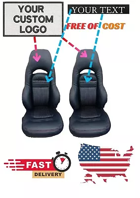 Custom Made Fit Corvette C5 Sports Leather Replacement Seat Covers 97-04 Black • $210