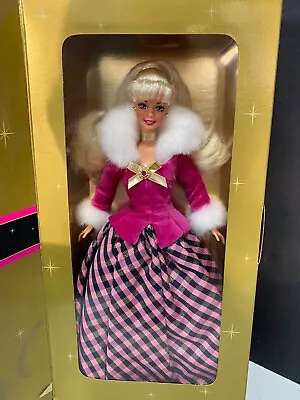 1996 Winter Rhapsody Barbie NRFB  Purple Eyes Avon • $12