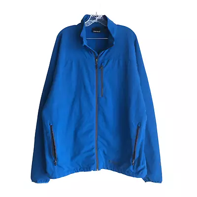 Marmot M3 Jacket Men's XXL Blue Track Full Zip Stretch Outdoor Tech Active • $41.20