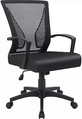 Furmax Office Chair Mid Back Swivel Lumbar Support Desk Chair Computer Ergonomi • $61.17