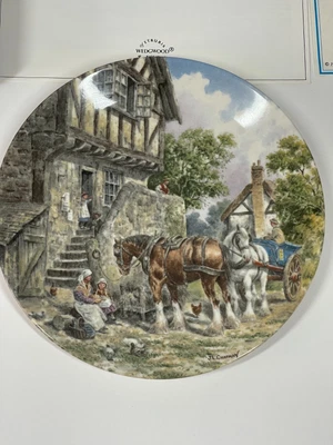 £9.95 • Buy Wedgewood Life On The Farm  Morning In The Farmyard  Plate By John L Chapman COA