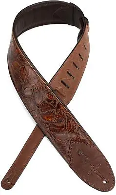 Levy's M4WP-006 3  Wide Embossed Leather Guitar Strap • $78.05