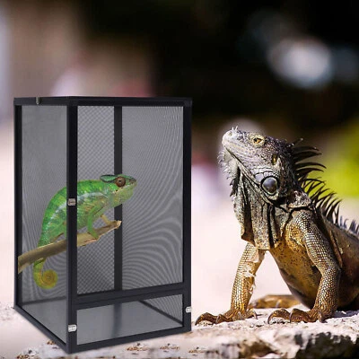 $80 • Buy 360° Panoramic Reptile Screen Cage Terrarium Chameleon Mesh Enclosure Habitat!