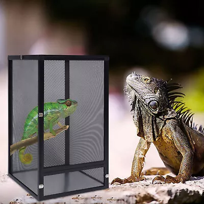 Large Capacity Reptile Breeding Cage Aluminum Alloy Chameleon Cage Ventilation • $55.10