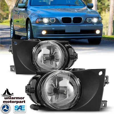 For 2001-2003 BMW E39 525i 530i 540i Fog Lights Clear Lens Bumper Lamps W/ Bulbs • $35.99