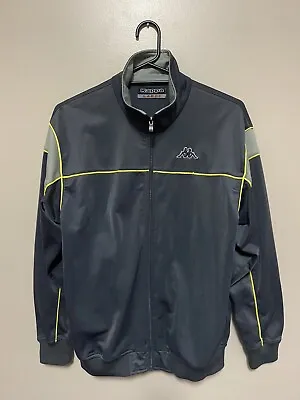 Kappa Mens Grey Retro Zip Up Jacket Size Large • $31.99