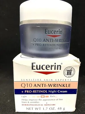 Eucerin Q10 Anti-wrinkle Night Cream 1.7oz Distressed Box • $15.98