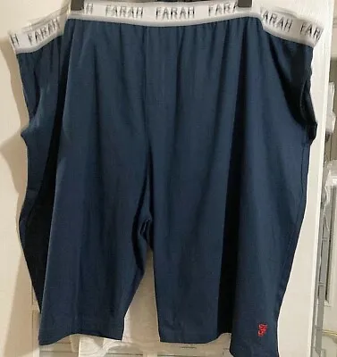 Vintage Bnwt Size 6xl Farah Total Eclipse Navy Cotton Lounge Shorts Free Post • £9.75