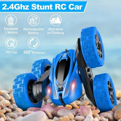 2.4GHz Remote Control RC Cars Big Wheel Car Monster Truck 4WD Kids Toy Electric • £12.95