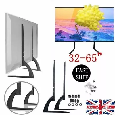 Desk Tabletop TV Stand Mount Bracket For 32 37 42 50 55 60 65 Inch Samsung Sony • £13.99