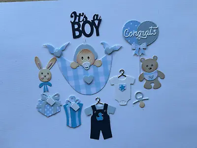 Luxury Mixed  Baby Boy   Embellishments For Card Making (F6) • £3.25