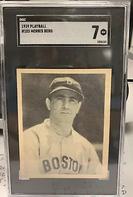 1939 Play Ball #103 Morris Moe Berg | SGC 7 NM • $1995