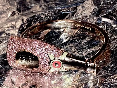 Kate Spade Make Magic Champagne Bottle Bracelet Rose Gold Crystals Authentic • $59.99