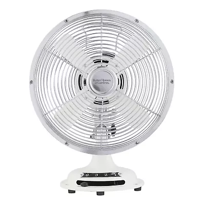 Better Homes & Gardens 8in Retro 3-Speed Metal Tilted-Head Oscillation Table Fan • $19.99