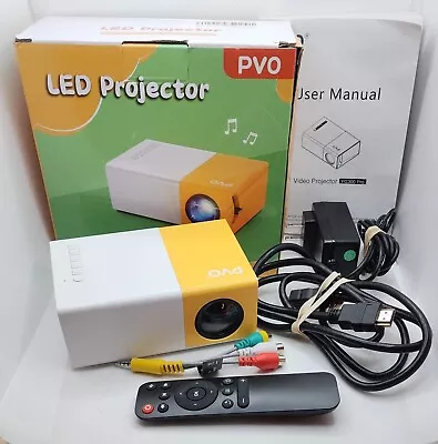 PVO YG260 MINI LED PROJECTOR  (3.3'-16' 25 -125  -- HDMI / USB / AV / Micro SD) • $19