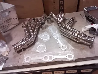 Stainless Steel Headers Polished For 66-87 SBC Chevy GMC Truck 265 327 350 • $149