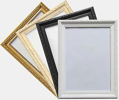 £4.70 • Buy Ornate Picture Frame Shabby Chic Picture Frame Photo Frames Black White Gunmetal