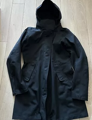 Patagonia Jacket Women Medium Black H2no Trench Rain Coat Torrentshell Outdoors • $57.85