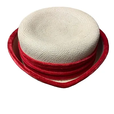 Vintage Panama Hat Size 7 Genuine Panama Short Womens Hat • $22.45