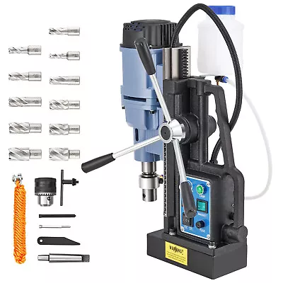 1950W Magnetic Drill Press Portable Mag Drill 3125lbf 2  Boring Dia. 11 Bits • $326.83