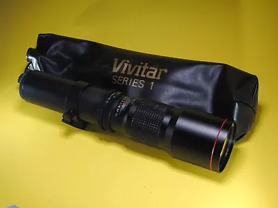 Vivitar 500mm F8.0 Preset Telephoto Lens - T Mount - Black Comes With Bag & Caps • $29.55