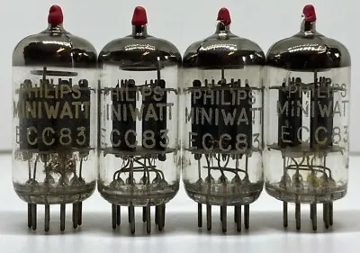 12ax7 Ecc83 Tube Philips Mullard Preamp Tubes Quad Valve B339 Cv492 E83cc B759 • $499