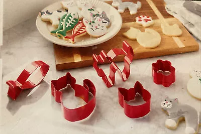£11.56 • Buy NEW 5 Pc Threshold Cat Shapes Cookie Cutters Set Stainless Steel Kitten Paw Fish