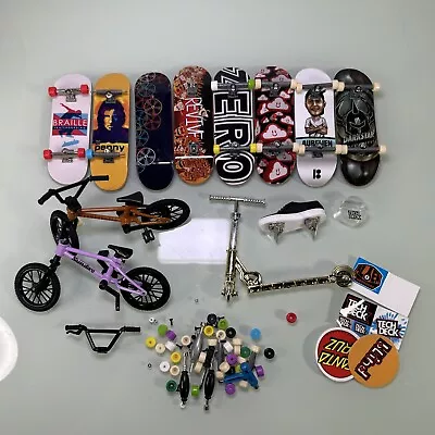 Tech Deck Lot - Toy Finger Skateboards- Bikes  Scooters Stickers Collectible • $27.99