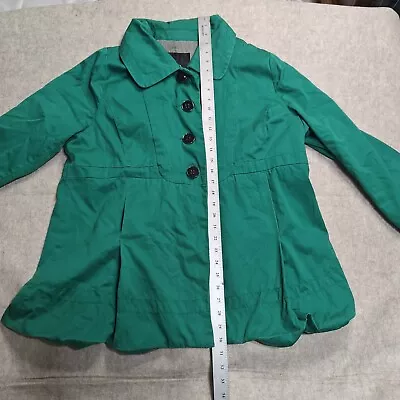 Mossimo Womens Long Sleeve Jacket Size 2XLarge Green Button Up With Lining • $19.99