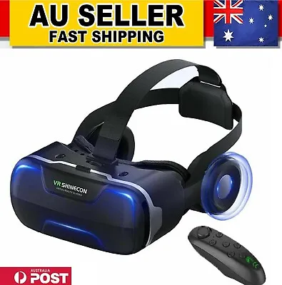 $73.49 • Buy VR Box Virtual Reality 3D Goggles Headset With Remote Control For Android Phones