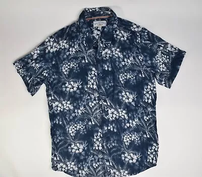 Margaritaville Floral Hawaiian Shirt Button Up Short Sleeve Cotton | Size L • $19.98