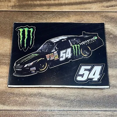 KYLE BUSCH  MONSTER ENERGY  #54 NASCAR DECAL STICKER - 3 STICKERS In 1 - 28 Pack • $25