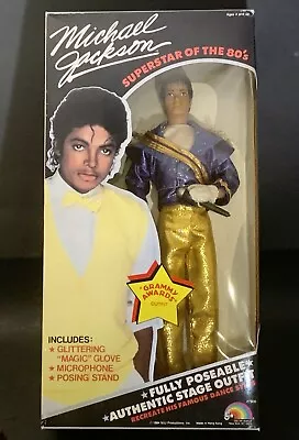 Michael Jackson MJJ Prod. Superstar Of The 80s Action Figure Doll/ Box Grammy NR • $1