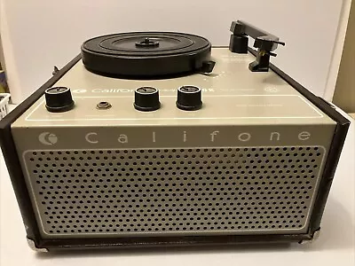 Vintage Califone 1410K Portable 4-Speed Turntable Record Player Powers On Read • $24.99