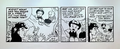 Nancy Comic Strip Original Art Guy Gilchrist July 4 2013 Clubhouse Sluggo • $144.30