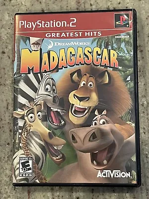 Madagascar PS2 PlayStation 2 - Complete CIB With Manual DreamWorks Tested • $9.95