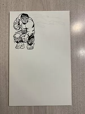 1965 MMMS NOTEPAD MARVELMANIA STATIONERY 1 SHEET  ORIGINAL 8 1/2 X 5 1/2 KIRBY • $30