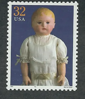 Scott  #3151-d...32 Cent...American Dolls...Martha Chase Doll...4 Stamps • $2