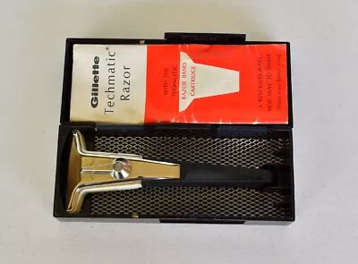 Vintage Gillette Techmatic Safety Razor In Original Case Shaving • $15