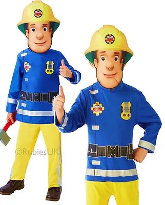£27.95 • Buy Child FIREMAN SAM Fancy Dress Costumes Child Kids Classic And Deluxe TV Cartoon