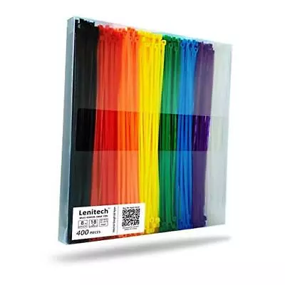 8 Inch 400 Pcs Multi-Purpose Cable Ties Assorted Colored 8  400Pcs Zip Ties • $19.67