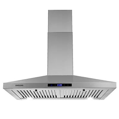30 Inch Kitchen Range Hood Wall Mounted 350 CFM Touch Control Vented LCD Display • $139.99
