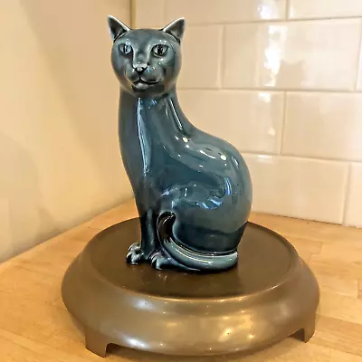 £25.84 • Buy Vintage Siamese Cat Figurine  Poole Pottery Teal Blue 6.5”