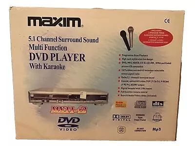 Maxim Dvd Player With Karaoke New But Box Tatty • £25