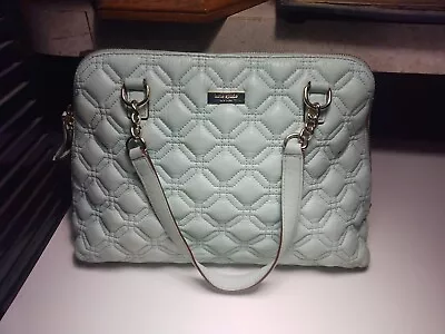 Kate Spade Astor Court Rachelle Quilted Satchell Mint Green Cow Leather • $49.95