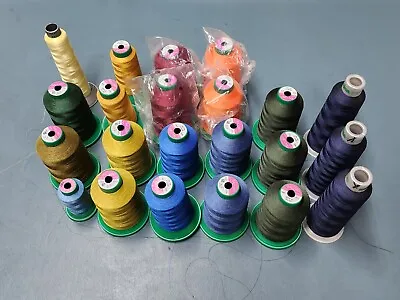 Madeira Isacord Embroidery Thread Lot Of 22 Polyneon Large Cones Polyester  • $69.50