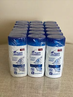 Lot Of 18 Head & Shoulders Classic Clean Dandruff Shampoo 3 Fl Oz Travel Size • $33.99