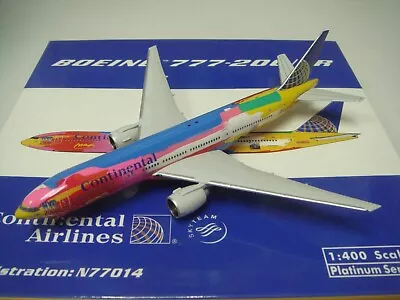 Phoenix 400 Continental Airlines CO B777-200ER  Peter Max Color  1:400 • $189.99