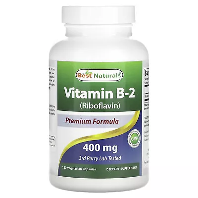 Vitamin B-2 (Riboflavin) 400 Mg 120 Vegetarian Capsules • $18.40